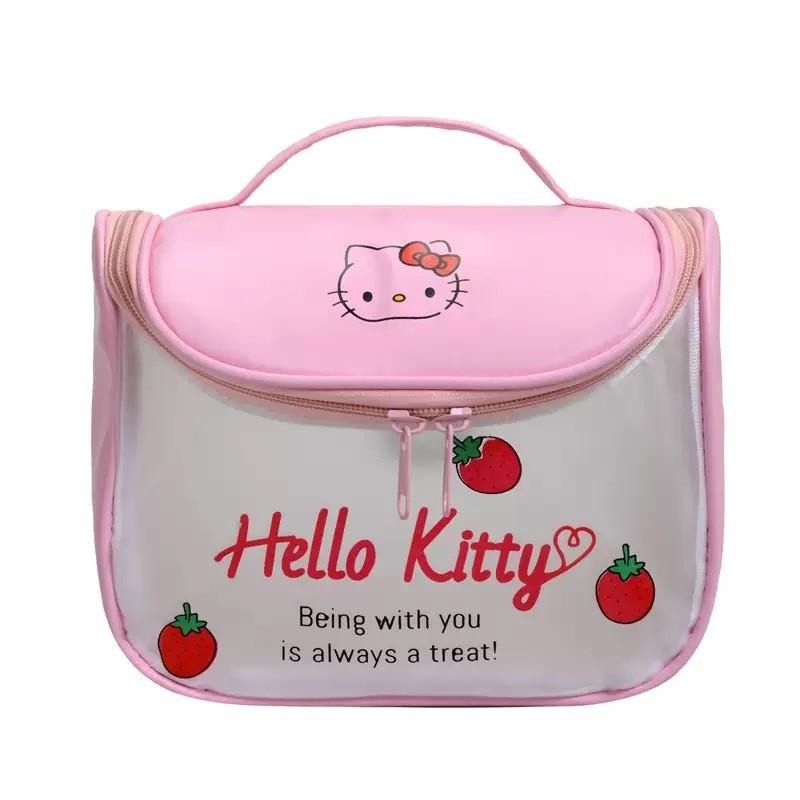 

Alphabet Transparent Pattern Handbag Travel Makeup Case Bag Storage