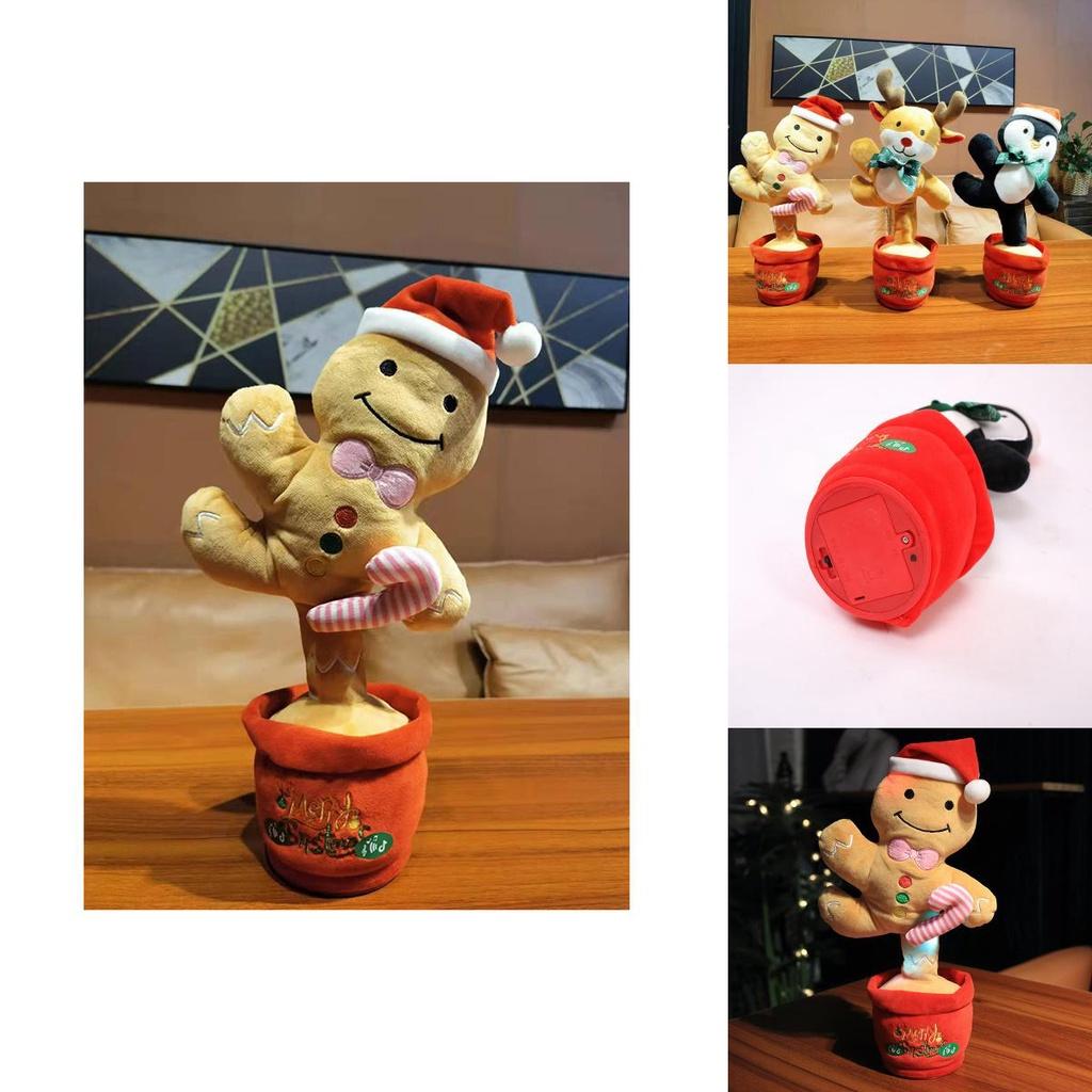 Spielerisches singendes Weihnachtspuppen mit kuscheliger PP-Baumwolle, ideal für unvergessliche Geschenke