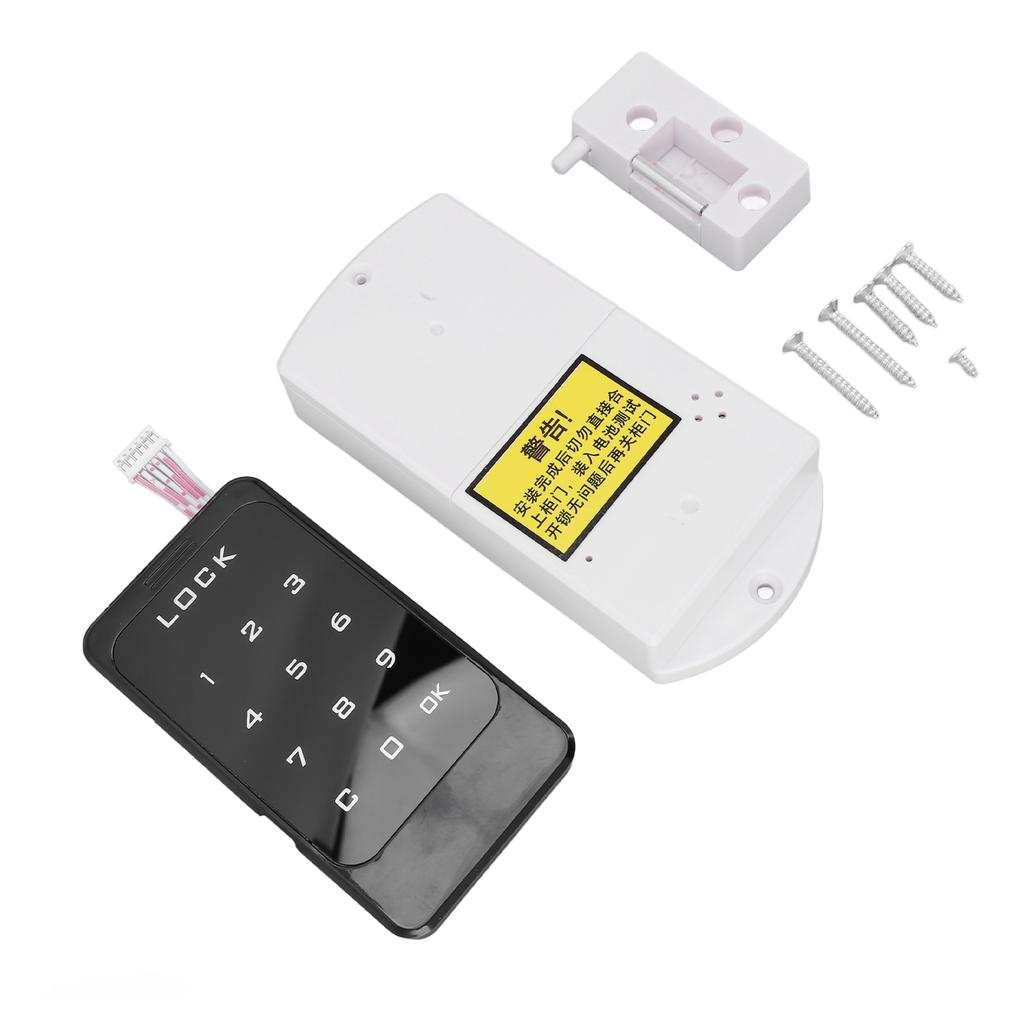 Digitales elektronisches codiertes Schrankschloss Smartes Passwortschloss Touch-Tastatur Garderobe Aktenschrankschloss für Zuhause Büro