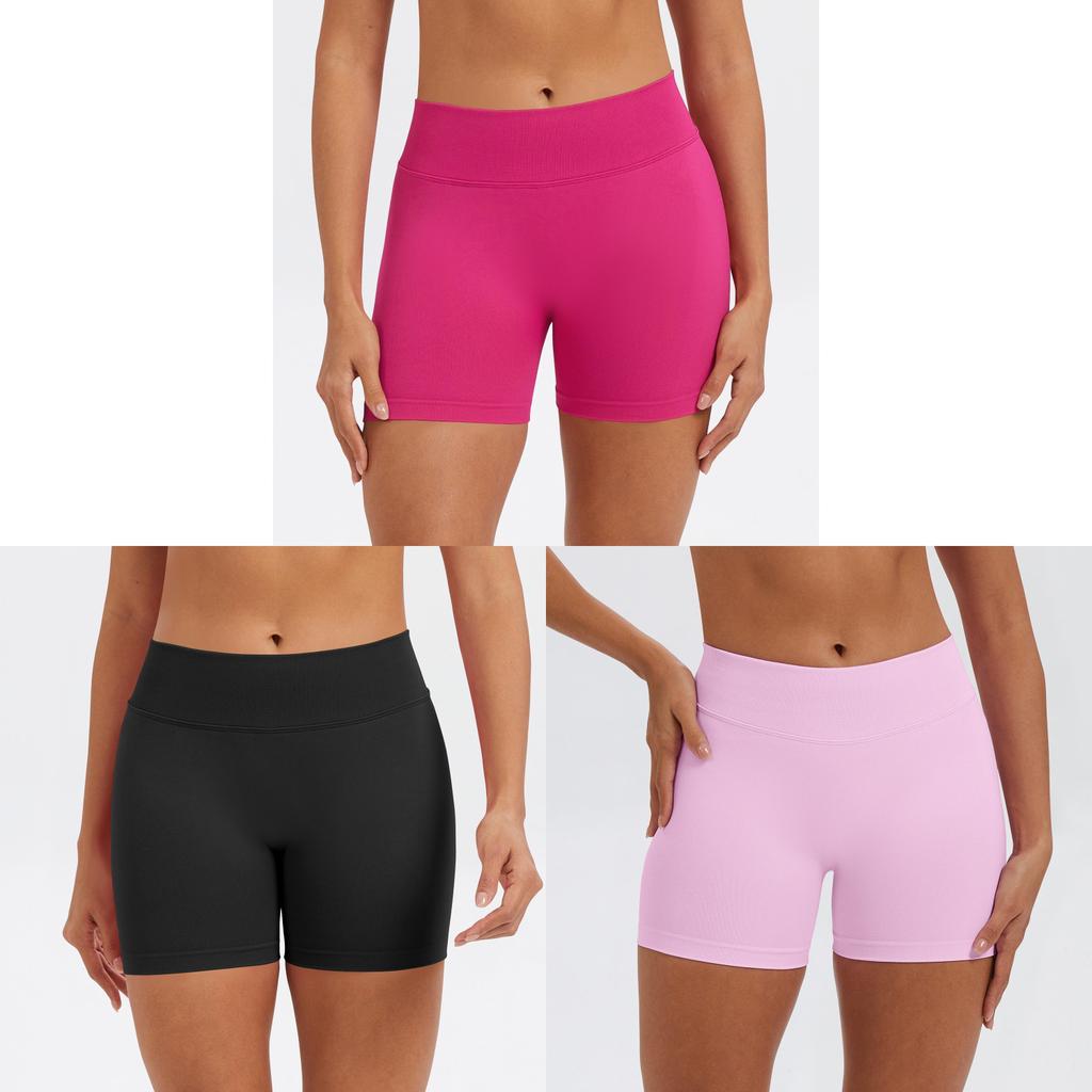Pantaloncini Fitness Altamente Elastici Per Donna Con Tessuto Traspirante Perfetti Per Yoga E Corsa