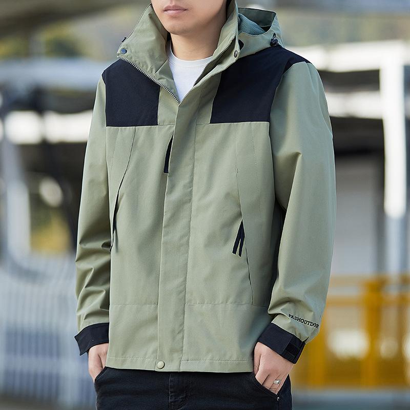 Jacket Men's Trendy Brand Jacket Men's and Women's Spring and Autumn New Sports Trench Coat Couple Outdoor Mountaineering Suit