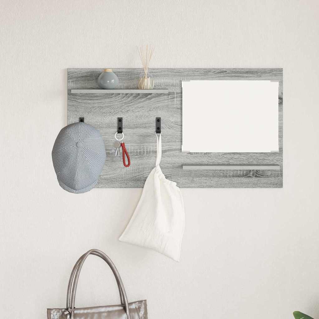 Wall Mounted Nightstand Grey Sonoma 90 x 10 x 50 cm