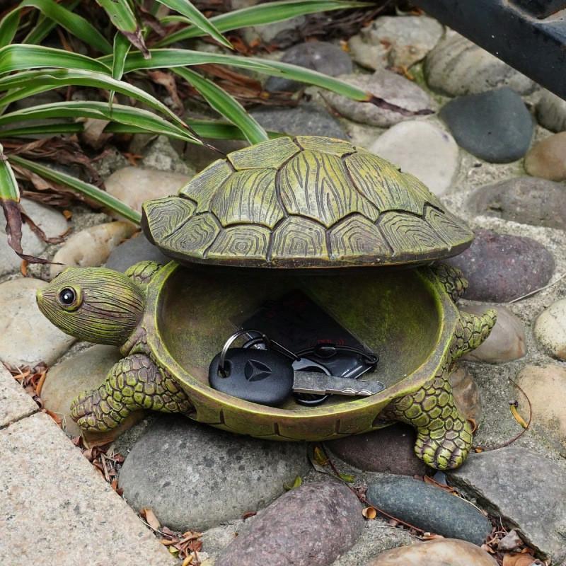 Schildkrötenharz-Aufbewahrungsbox im modernen minimalistischen Design für die Wohnzimmerdekoration
