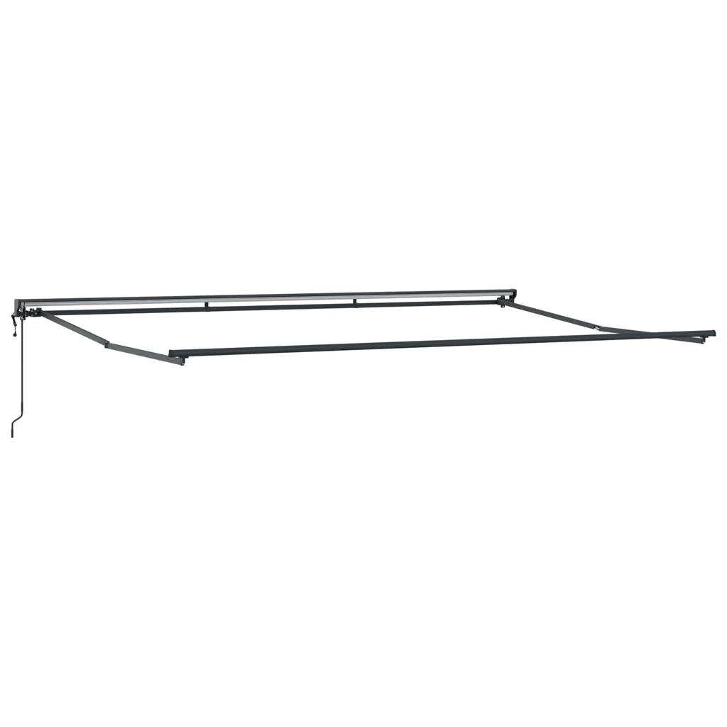 Retractable Awning Anthracite 500 X 300 Cm