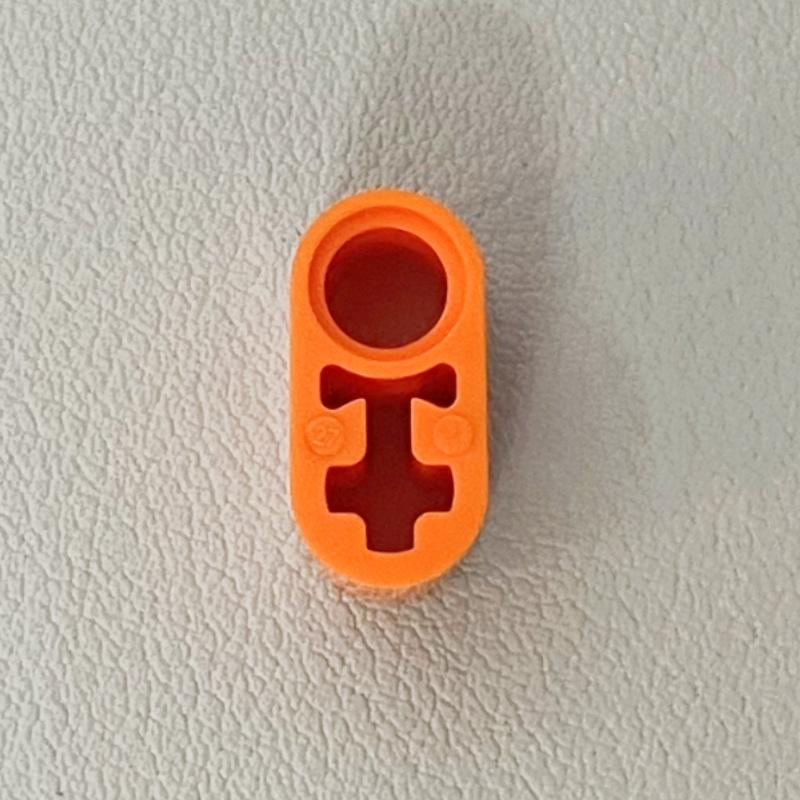 

74695 60483 40147 Liftarm Thick 1x2 Axle Hole High-tech Bricks Toys For Technical MOC Buildings Blocks DIY Compatible помаранчевий