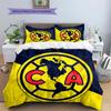 Club America Pattern Bedding,Quilt Set Quilt Cover Pillowcase Home Birthday Gift(1 * Duvet Cover + 2 * Pillowcase, Without Core)