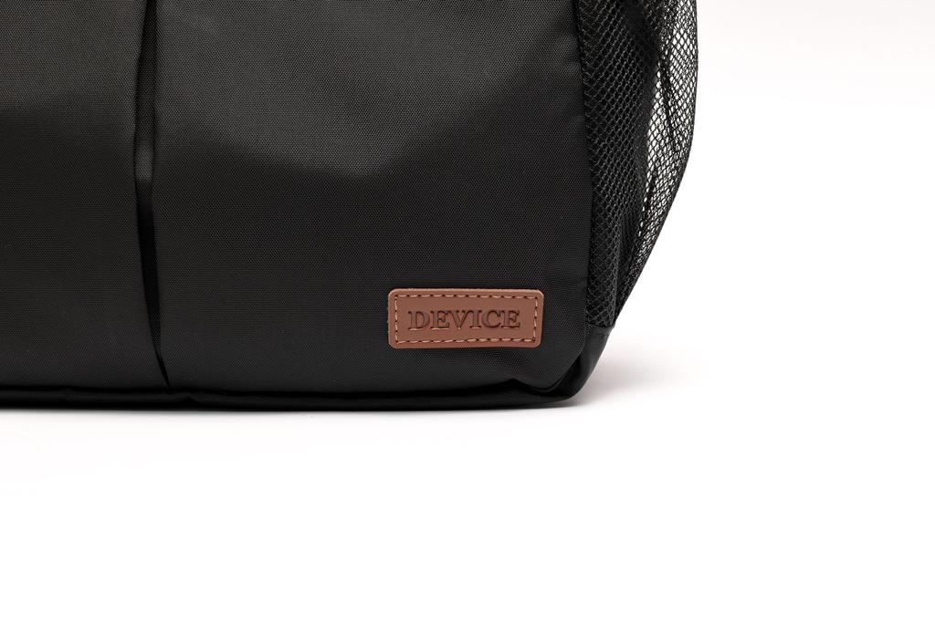 Geantă messenger cu buzunar frontal dublu pentru sticlă de plastic rece și caldă, umăr dublu, negru [Dispozitiv], buzunar, geantă,