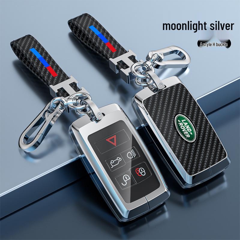 Metal Key Case for Land Rover Range Rover, Freelander, Discovery 5, Defender, Velar Cars.