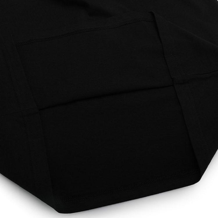 adidas T Shirts Men's Black Crew Neck Moderate Straight Fit FN1755