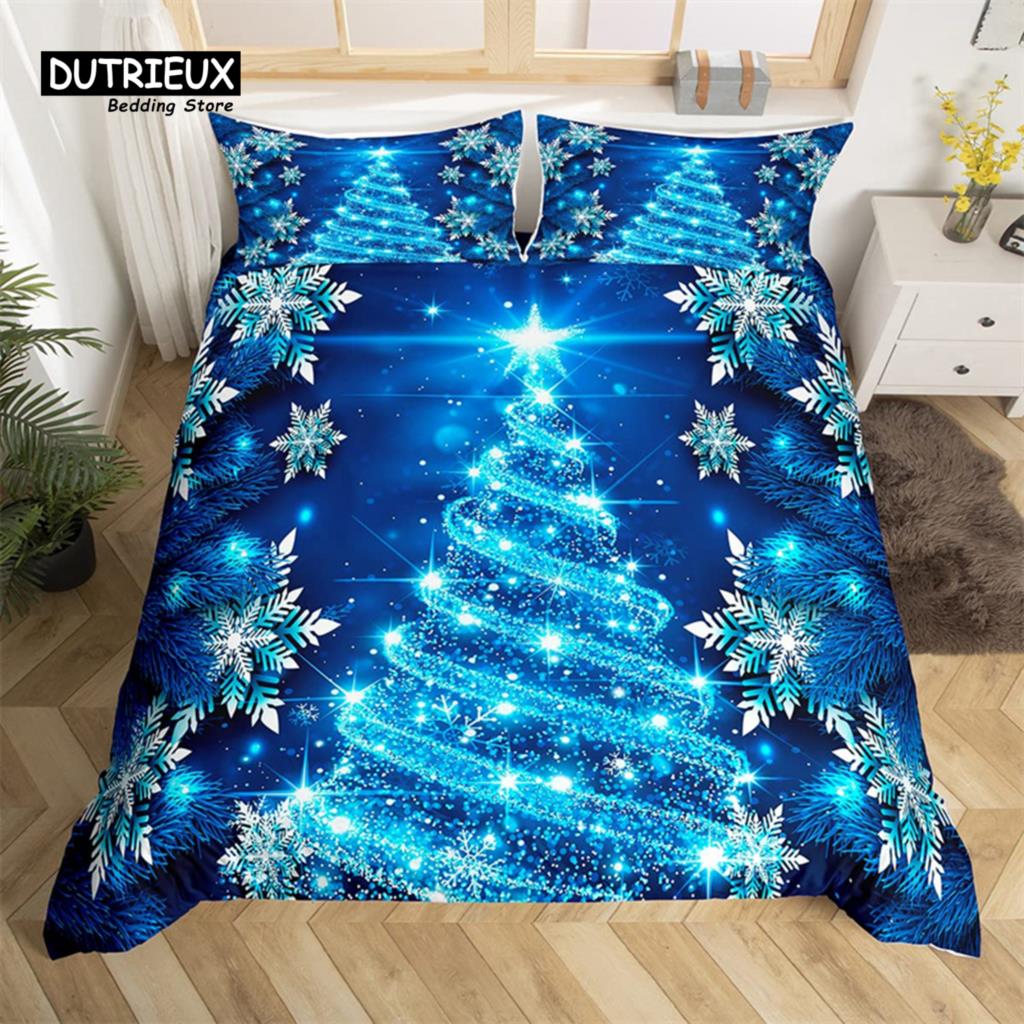 Christmas Tree Duvet Cover Set Christmas Theme Bedding Set Soft Comfortable Breathable Duvet Cover For Bedroom Guest Room
