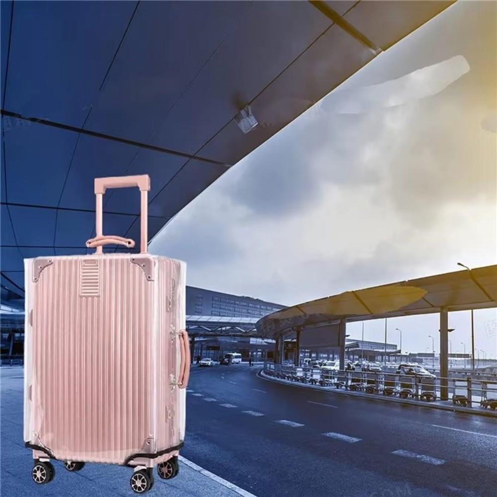 PVC Travel Luggage Cover Full Transparent Waterproof Luggage Protector Cover Wear Resistant Dustproof