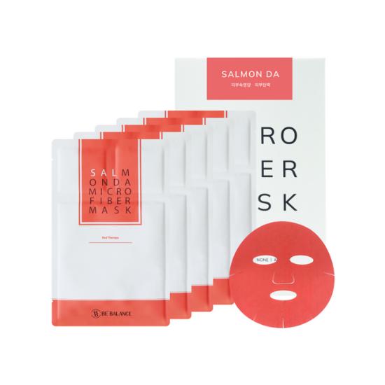 BeBalance Microfiber Mask Pack 5 Sheets – Select Type (Salmon DA / Azulene / Idebenone / Pro B5 / Acara)