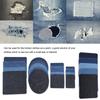 25PCS Blue Cloth Patches Denim Sewing Patches Decoration Set Repair Patches  Home Use