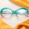 High Quality Large Oval Presbyopic Glasses Woman Dopamine Frames TR90 Anti Blue Light Filter Reading Glasses Sweet Cool Eyewear