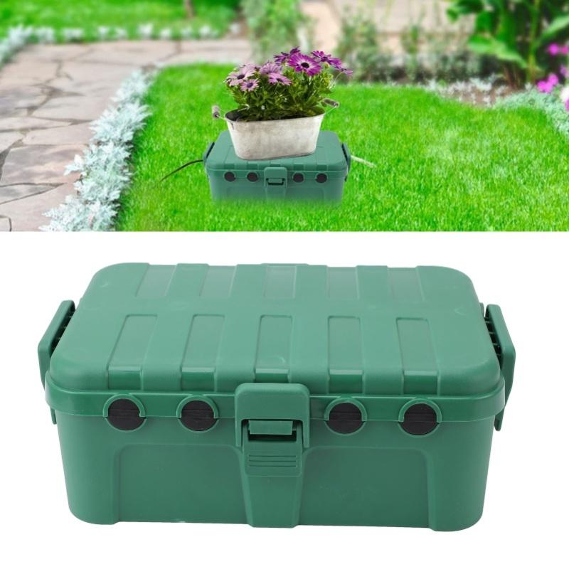 Puszka przyłączeniowa do kabli IP54 Wodoodporna Kwadratowa Dużej Pojemności Zewnętrzna Skrzynka Elektryczna Obudowa Przewodu Zasilającego Zielona