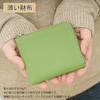 mini wallet L-shaped round zipper genuine leather cowhide mini wallet Thin thin compact light small wallet coin purse wallet ladies men's wallet (mint