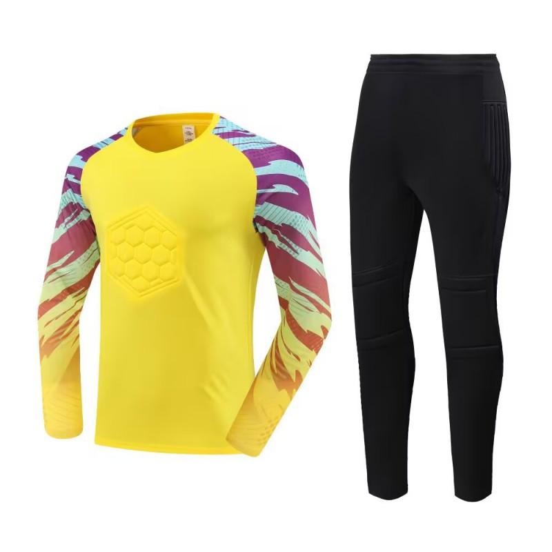 Professionelles Torwarttrikot-Set Langarm Fußball-Trainingsuniform Kinder Erwachsene
