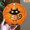 Metal Cat Wall Decor Tin Sign Gift For Friend 15x30cm Vintage Home Art