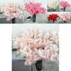 Lifelike Artificial Cherry Blossom Stems Floral Arrangement Event Decor Photography Props