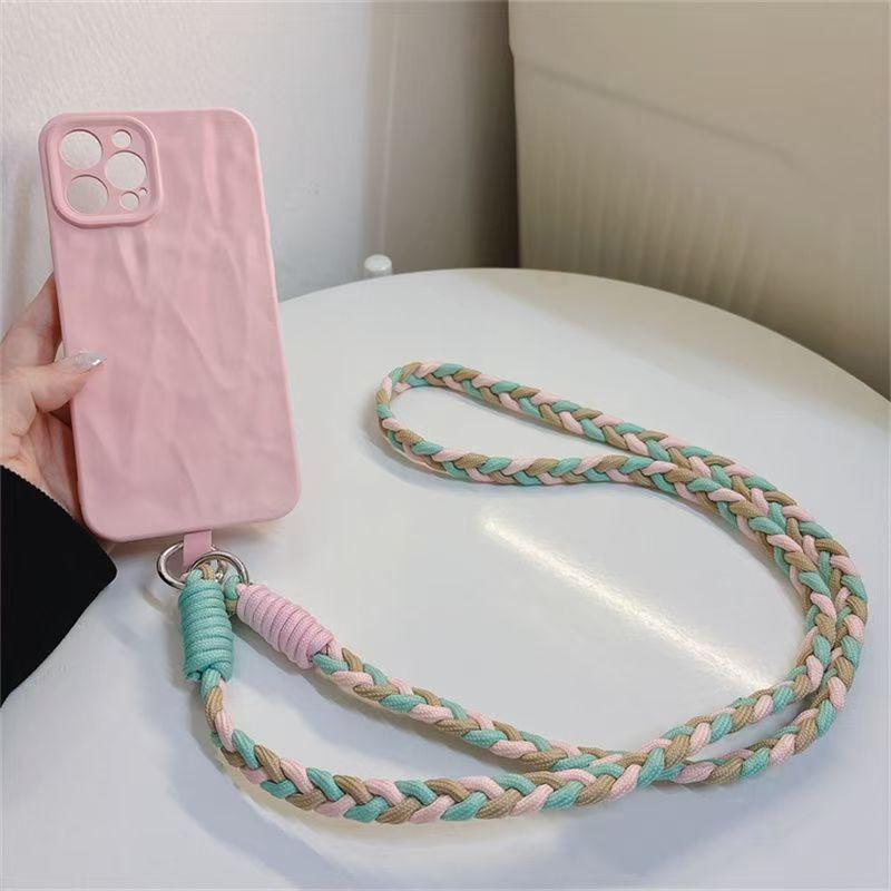 Candy Color Crossbody Phone Lanyard - Universal Neck Strap for Anti-Drop Protection