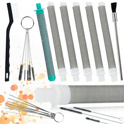 Rosfix Zestaw Filtrów Paluszkowych 60 Mesh i 30 Mesh + Zestaw Czyszczący 17w1 – Filtracja Farby | 5x Filtr 60 Mesh | Uniwersalne Zastosowanie