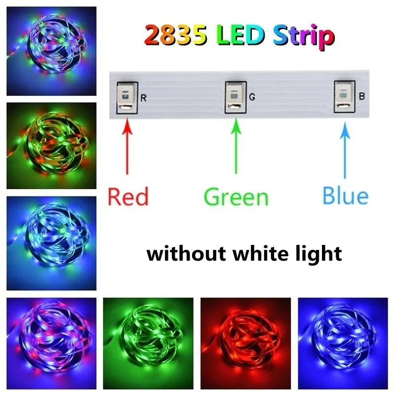 2835 45leds/M LED Lights Strip 24 Key IR Remote Control DIY Backlight TV Light Belt Flexible Cabinet Light For Home Decor