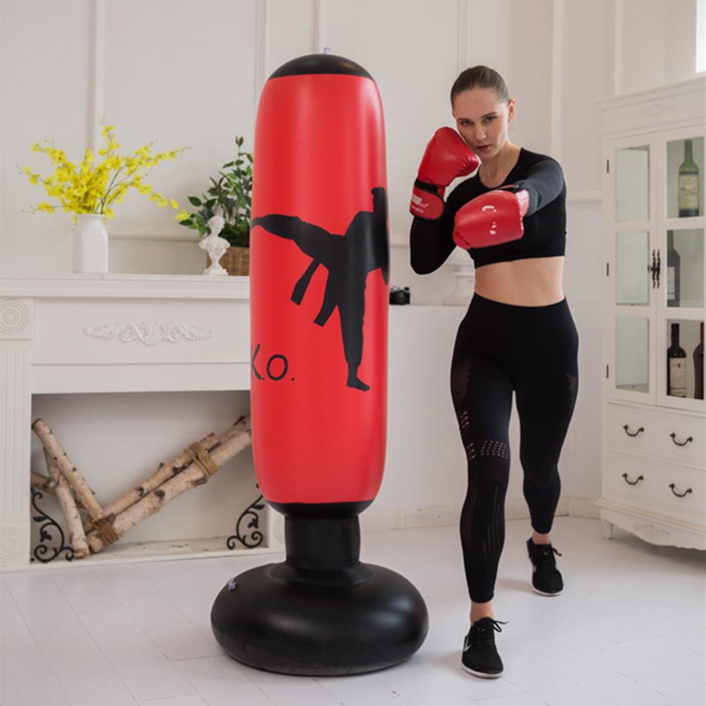 Thickened Inflatable Stand-Up Boxing Bag for All Ages