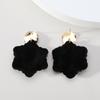 Vintage Flower Beads Handmade Weave Statement Jewelry Big Dangle Drop Earrings For Women Trend Luxury Charm Unique Accessories