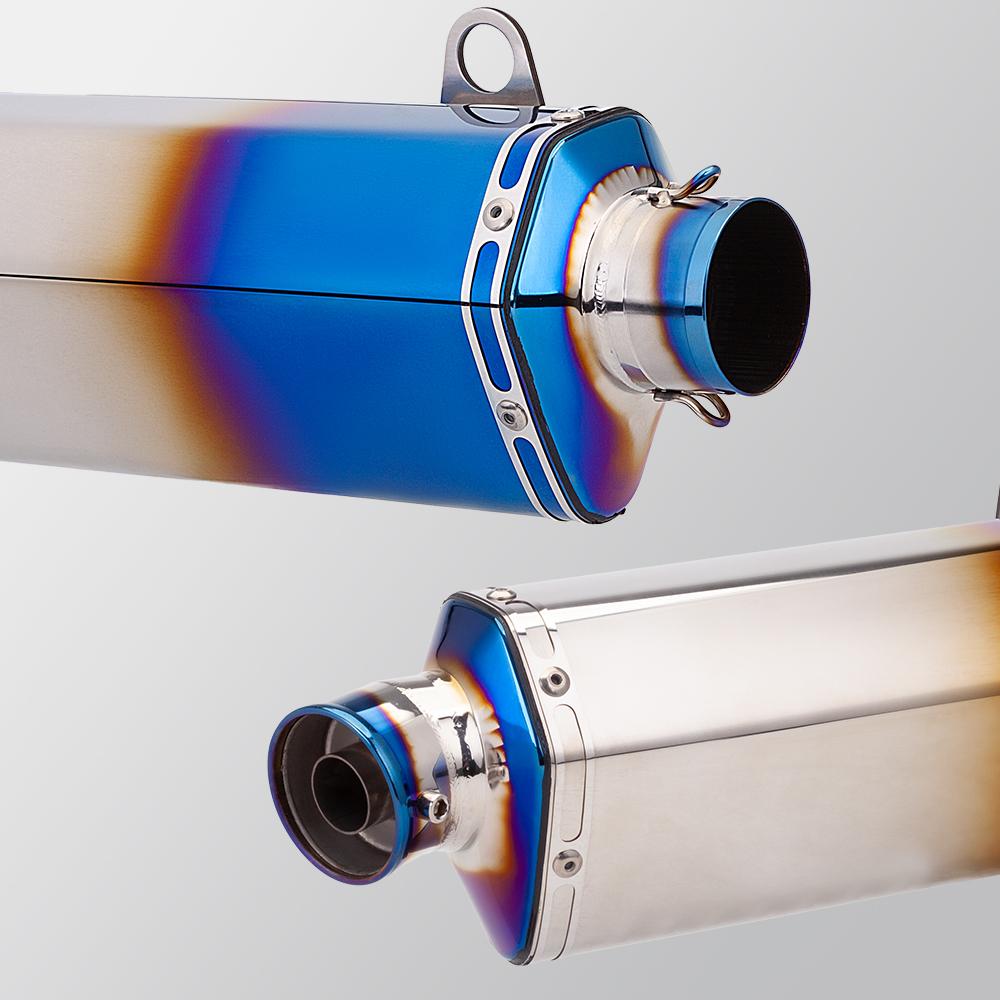 51mm Universal Motorcycle Exhaust Muffler With Db Killer For Er6n Z900 Z800 F800gs S1000rr R6 Z400 R3 R25 MT07 T58