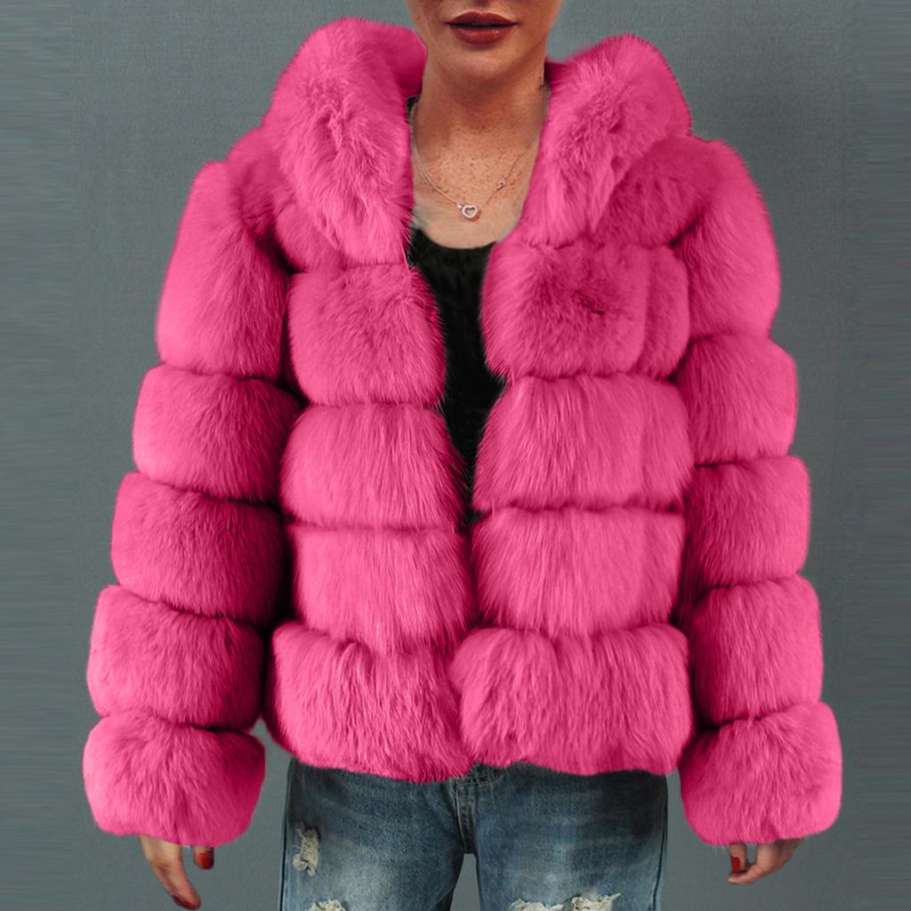 Women's Fashion Casual Faux  Top Coat