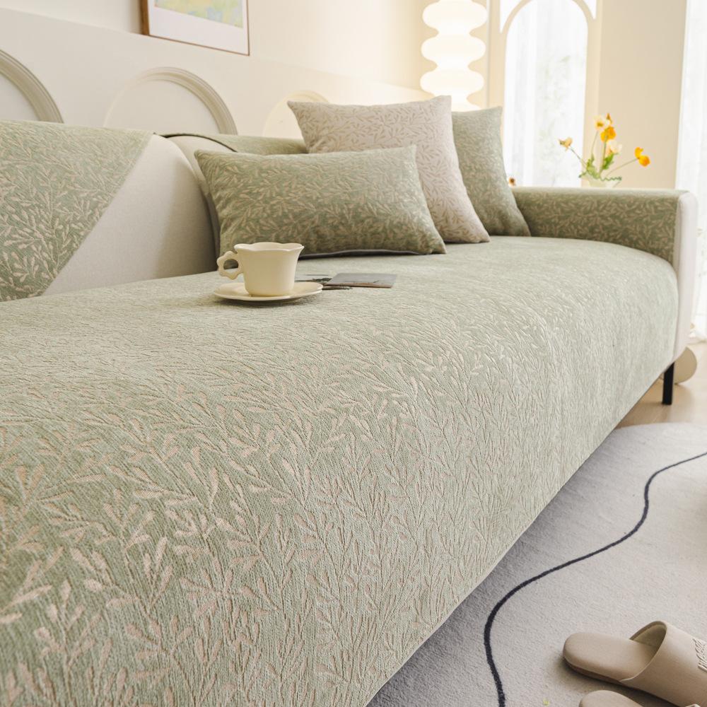 

Подушка для дивана из синели, универсальные подушки для сидений Four Seasons, легкие роскошные высококачественные нескользящие тканевые чехлы для диванов 70X70