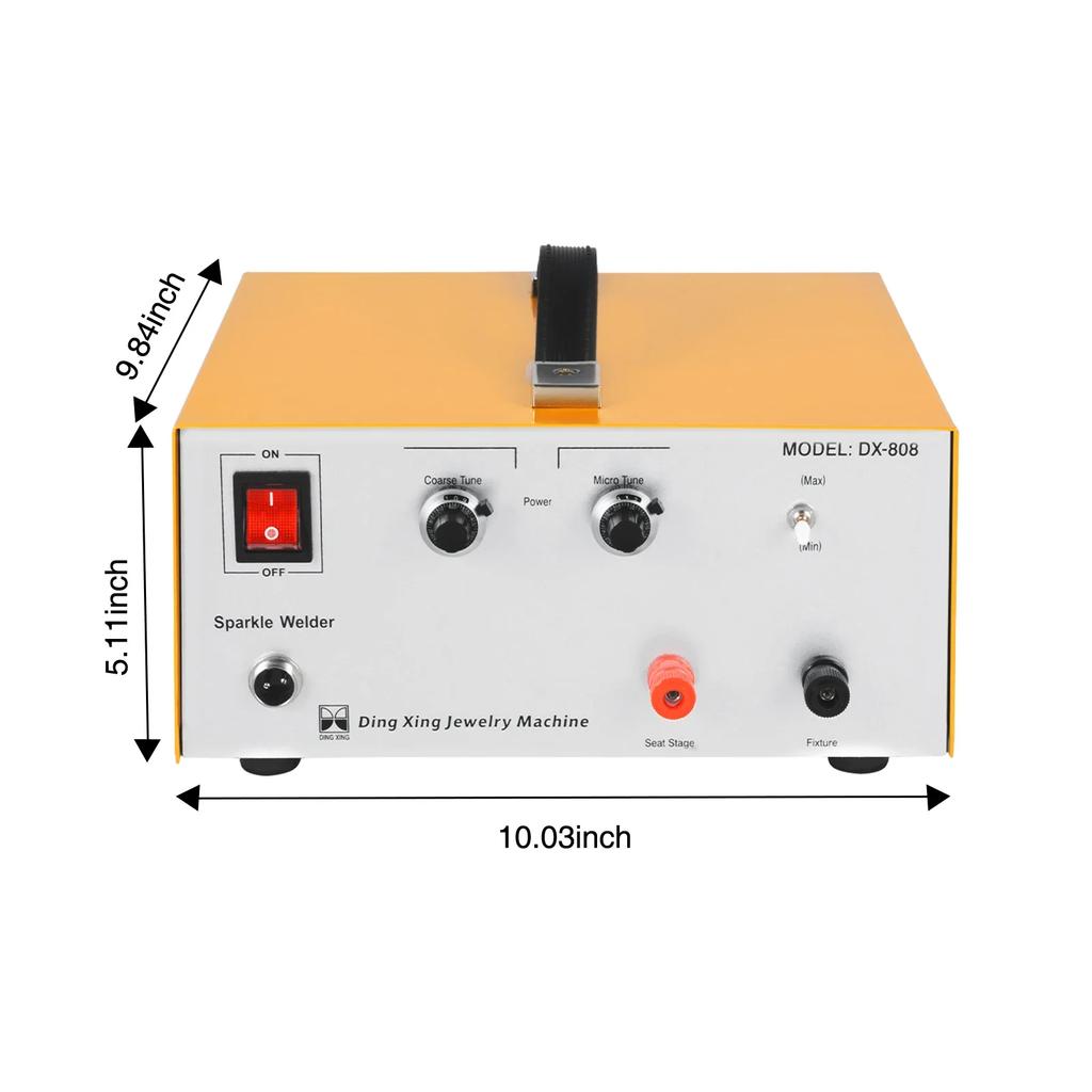 Jewelry Spot Welder,110V 80A Pulse Flash Spot Welder, Portable Spot Welding Machine with Foot Pedal,Suitable for Gold and Silver