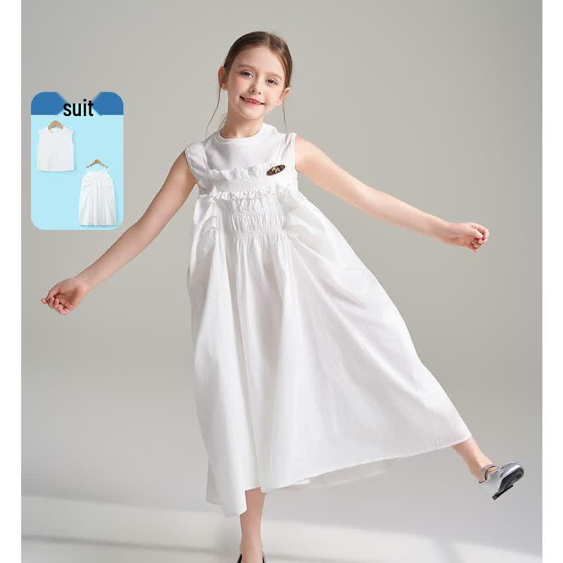 Montagut Girls Summer Sleeveless Princess Dress Set 170
