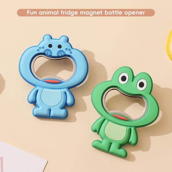 Magnetic Bottle Opener Pig Monkey Rabbit Shape Stainless Steel Opener Beer Cap Remover Fridge Decoration