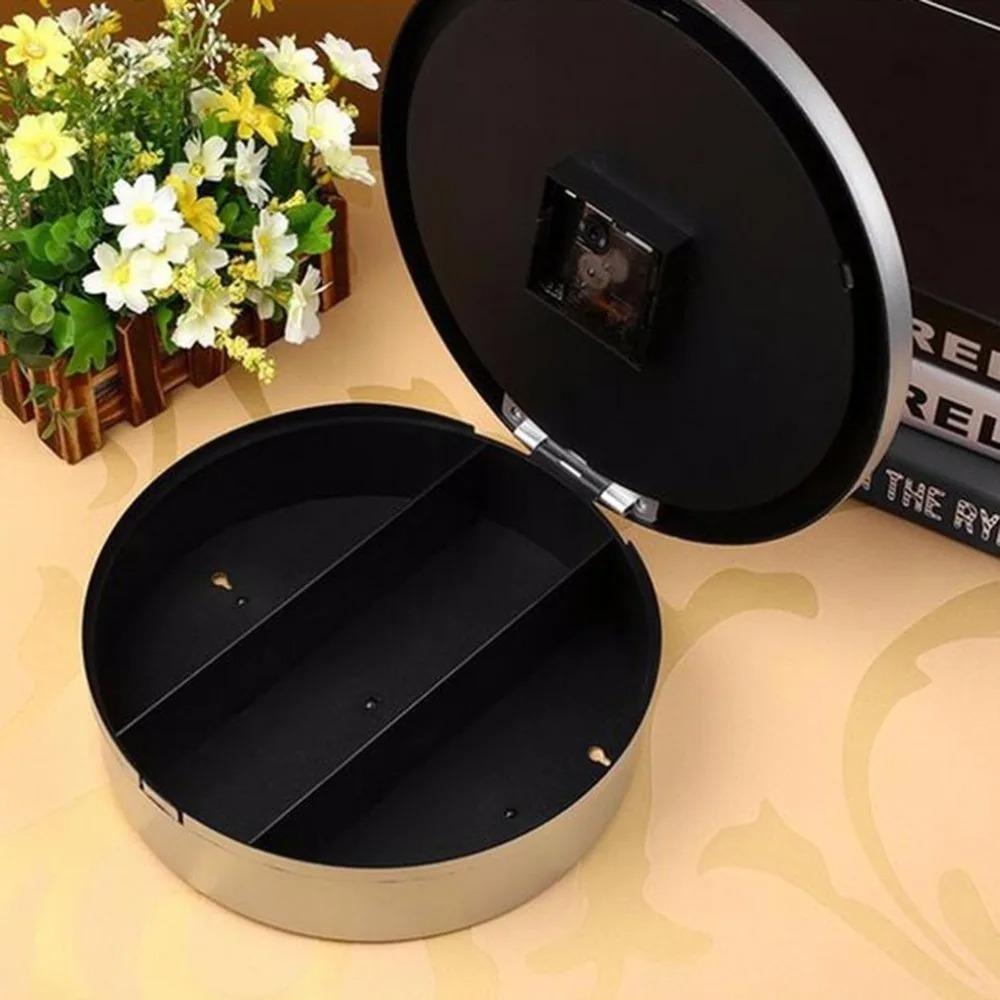 Round Wall Clock Safety Box Vintage Secret Storage Box Valuables Storage Box Hidden Safe  Home