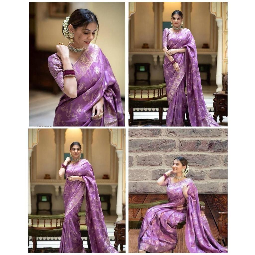 Latest New Collation Disigner Saree for Women, ,Blouse (Need To Be Stitched As Per Size And Fit)