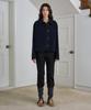Symmetricpercent Minimal Crop Coat / Navy