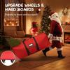 Christmas Tree Storage Waterproof Zippered Holiday Decorations Tote Christmas Tree Storage Bag With Wheels For Garland Travel