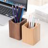 Large Capacity Wood Storage Box Multiple-use Pen Holder Cup Stationery Desk Organizer  School