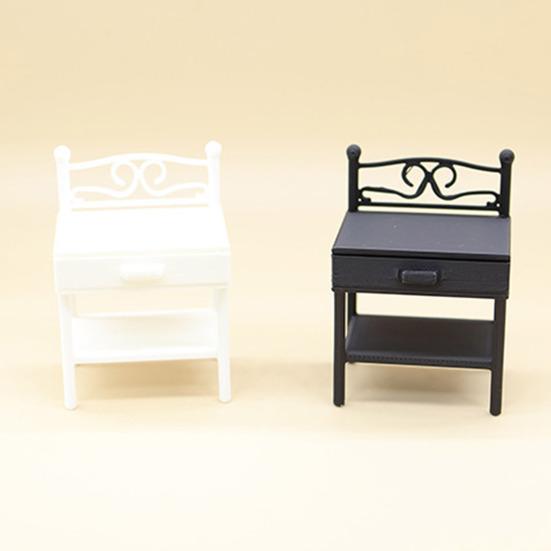 Doll House Nightstand 1/12 Scale Realistic Iron Dollhouse Furniture Imaginative Play Hobbyist Dollhouse Accessory