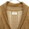 EDIFICE linen Long sleeve knit cardigan 46 khaki Men's Used