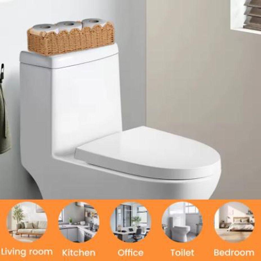 Handwoven Paper Rope Storage Basket Handmade Toilet Paper Storage Basket Living Room