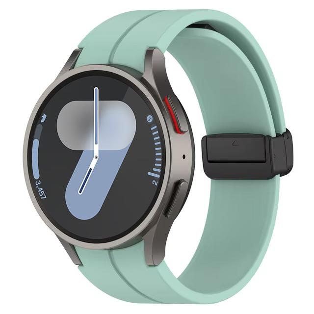 Band for Samsung Watch 6 strap 7/4/5/5 Pro/4 6 classic 44mm 40mm No Gaps Magnetic belt Silicone bracelet correa Galaxy Watch 7