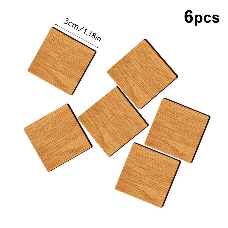 

6 шт. Деревянные заготовки Магниты на холодильник Магнитное украшение Круглые/Сердечки/Квадратные Поделки своими руками Деревянные бирки Кухня Офис Декоративные