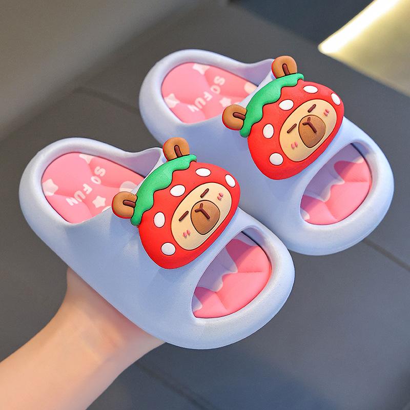 Capybara Sommer Kinder Sandalen Jungen und Mädchen Rutschfeste Indoor Bade Sandalen Große Kinder Weiche Sohle Sandalen