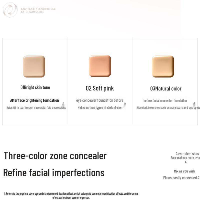 KATO-KATO Cheese Fantasy Three-Color Concealer