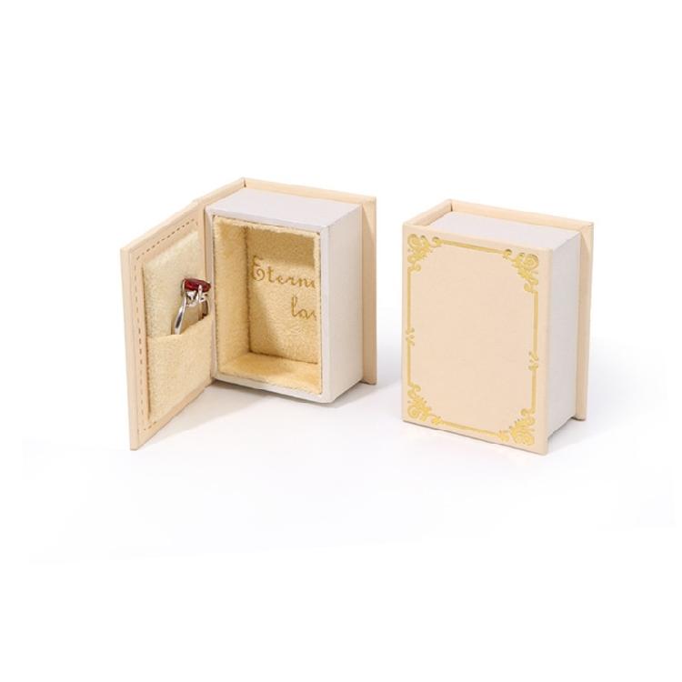 Artistics Sturdy Lint Jewelry Display Case In Book Shaped Designs Form Portable for Rings Pendants and Studs Use