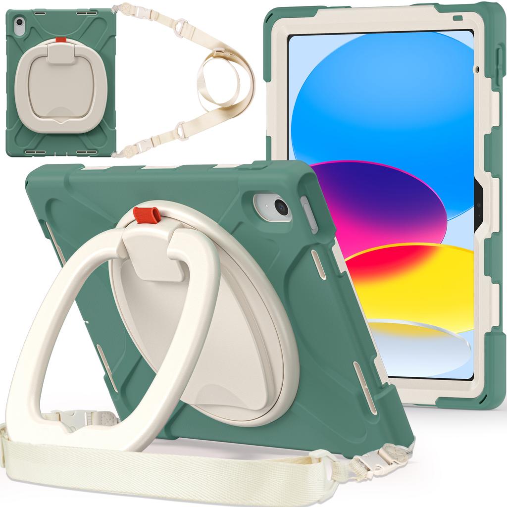 Armor Case Universal for IPad 2025 A16 11th 10.9 2022 10th Gen. A3354 A3355 A3356 A2757 A2777 A2696 Rotating Stand Hybrid Cover