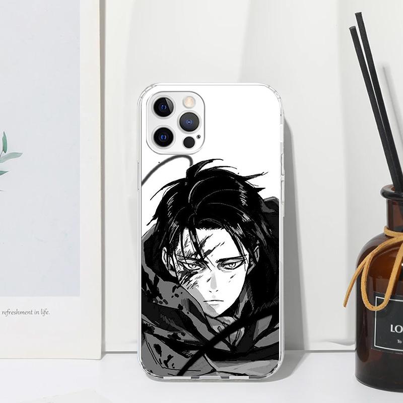 Attack-Titan Levi Phone Case For Iphone 17 Air 16 15 Plus 16E 14 Pro Max 13 Mini 12 11 7 8 SE Fundas Soft Back Cover 17 Air 16 1