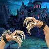 2 Pack Halloween Jointed Fingers Realistic Halloween Skeleton Hands Horror Flexible Joint Fingers